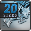 20 Sizes - Visual Test  (Optinis testas)