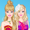 Barbie Summer Princess Dress Up  (Barbė Vasaros Princesė)