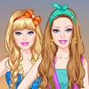Barbie Camping Princess Dress Up  (Barbė - Princesė Stovyklautoja)