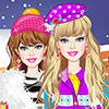 Barbie Winter Shopping Dress Up  (Barbė: Žiemos apsipirkimas)