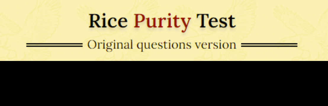 Rice Purity Test