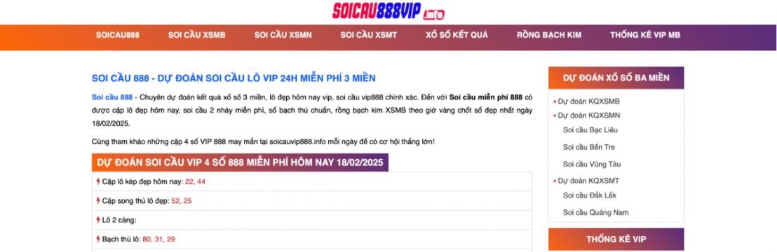 Soi Cầu 888 VIP